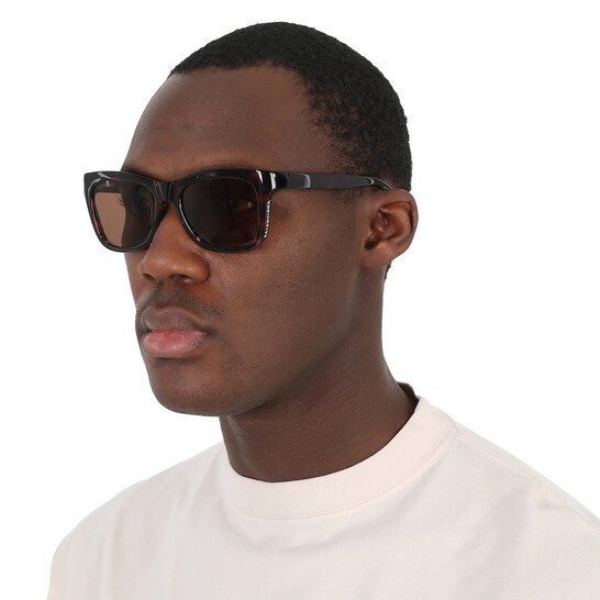 Balenciaga Brown Square Unisex Sunglasses BB0151S 002 55