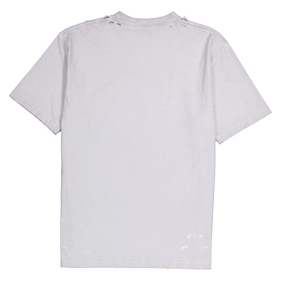 BALENCIAGA◆Dirty White 90/10 Slogan Print/Tシャツ/XXS/コットン/グレー Balenciaga Dirty White 90/10 Slogan Print Large Fit T-Shirt