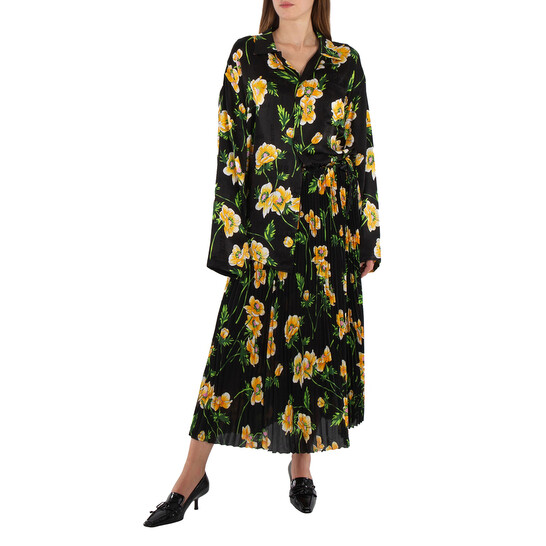 Balenciaga Floral-Print Shirt, Brand Size 36 (US Size 2