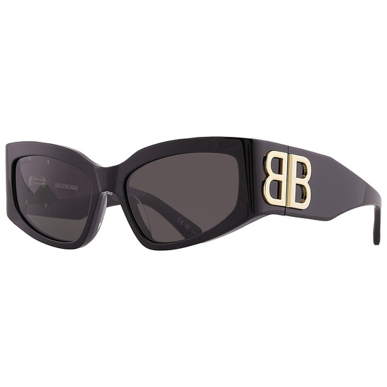 Balenciaga Gray Cat Eye Ladies Sunglasses BB0321S 002 57  display picture 1