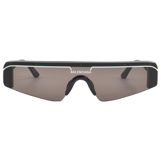 BALENCIAGA SHIELD RECTANGLE サングラス Balenciaga Eyewear Shield Sunglasses | Black | FARFETCH