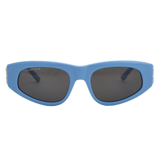 Balenciaga Grey Cat Eye Ladies Sunglasses BB0095S 011 53