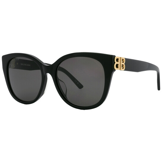 サングラス BALENCIAGA Woman Sunglasses Grey BB0394S 004 BB0394S Balenciaga Butterfly Sunglasses 004 Grey - eye-oo.com