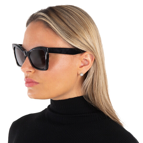 Balenciaga Grey Cat Eye Ladies Sunglasses BB0231S 001 57