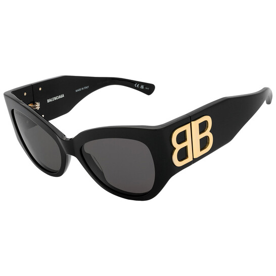 Balenciaga Grey Cat Eye Ladies Sunglasses BB0322S 002 55 