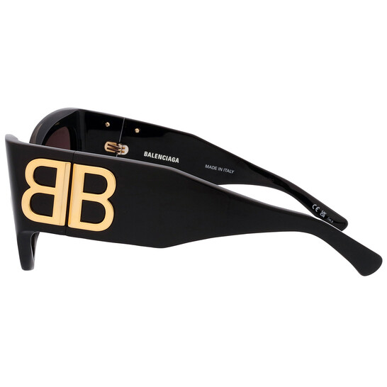 Balenciaga Grey Cat Eye Ladies Sunglasses BB0322S 002 55