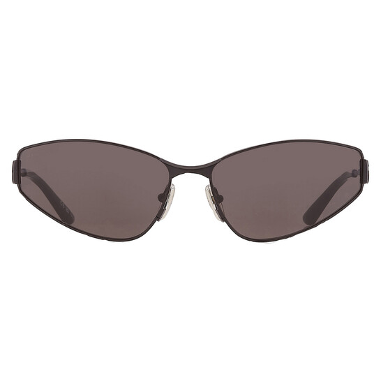 サングラス BALENCIAGA Woman Sunglasses Grey BB0356S 001 Balenciaga BB0356S 001 Oval Sunglasses Women Grey – Bluefly
