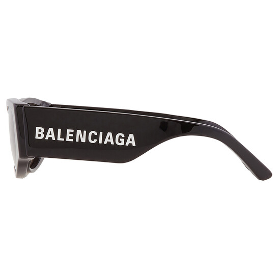 Balenciaga Grey Irregular Ladies Sunglasses BB0258S 007 56