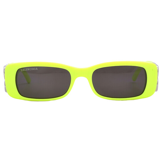 Balenciaga Grey Rectangular Ladies Sunglasses BB0096S 008 51