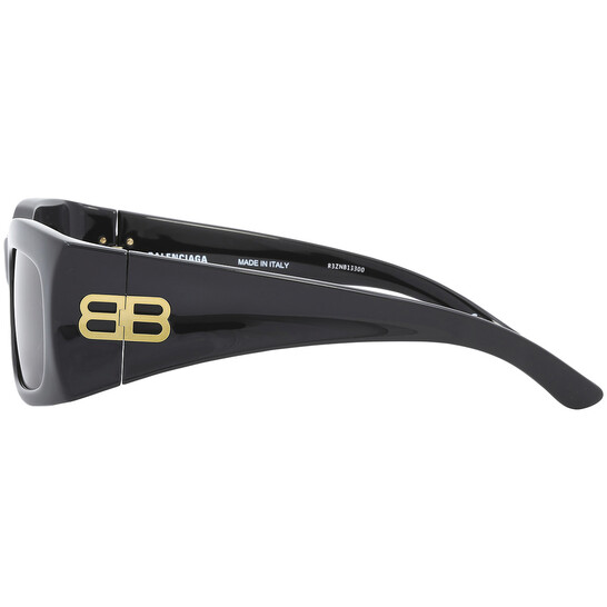 【美品】【BALENCIAGA】スクエアサングラスBB0291S-58 balenciaga-grey-rectangular-