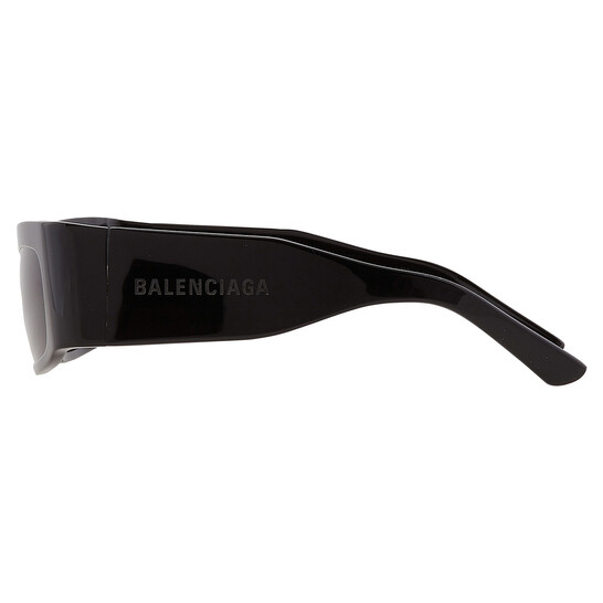 Balenciaga Grey Rectangular Unisex Sunglasses BB0328S 001 56
