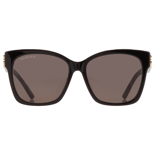 Balenciaga Grey Square Ladies Sunglasses BB0102SA 001 57  display picture 2