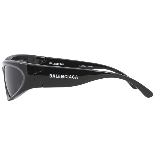 Balenciaga Grey Wrap Men's Sunglasses BB0157S 001 65