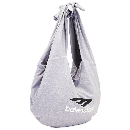 Balenciaga Heather Grey New Jersey Hobo Bag 792480 2AA6R 1424