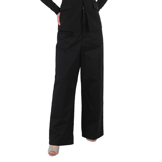 パンツ Balenciaga Women Straight Pants 843495TSO171000 Black Women's Flared Pants in Black | Balenciaga US