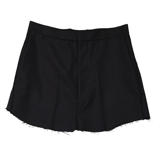 Balenciaga Ladies Black Tailored Cut-Up Skirt, Brand Size 36