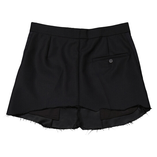 Balenciaga Ladies Black Tailored Cut-Up Skirt, Brand Size 36