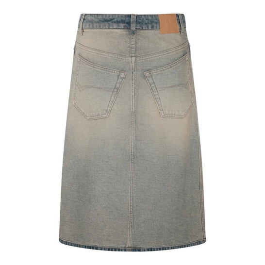 スカート BALENCIAGA Woman Skirt Denim 773784TDW15 4209 Balenciaga Ladies Inside Out Denim Short Skirt, Brand Size