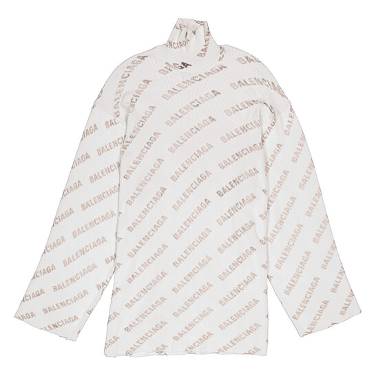 「BALENCIAGA」 長袖シャツ 36 ホワイト レディース Balenciaga Asymmetrical white cotton shirt | TheDoubleF