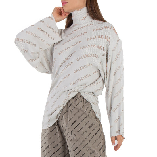 トップス 10s archive balenciaga Vneck knit grey Destroyed V Neck Sweater in Grey Balenciaga
