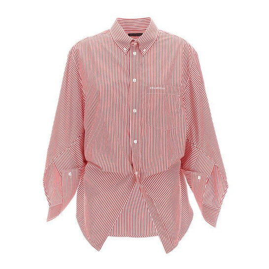 Balenciaga Ladies Embroidered-Logo Shirt, Brand Size 36 (US Size