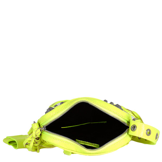 Balenciaga Le Cagole Men Crossbody Bag In Fluo Yellow 719065