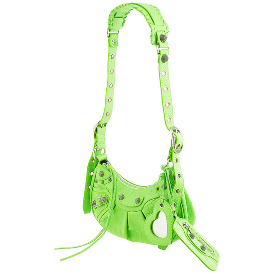 【BALENCIAGA】Le Cagoleショルダーバッグ ライムグリーン Balenciaga Le Cagole XS Shoulder Bag In Acid Green