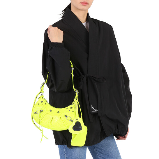 アウトレット♪BALENCIAGA★LE CAGOLEショルダーバッグイエロー BALENCIAGA バレンシアガ Le Cagole ショルダーバッグ イエロー