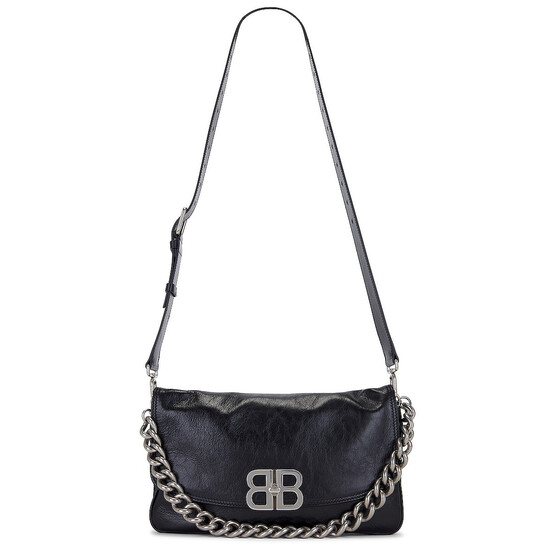 Balenciaga Medium BB Soft Flap Leather Shoulder Bag 748596 2AAI4