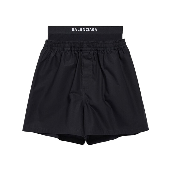 【関税&送料込み】Balenciaga Elasticated Waistband Cotton Balenciaga Men's Hybrid Cotton Boxer Shorts, Size X-Small