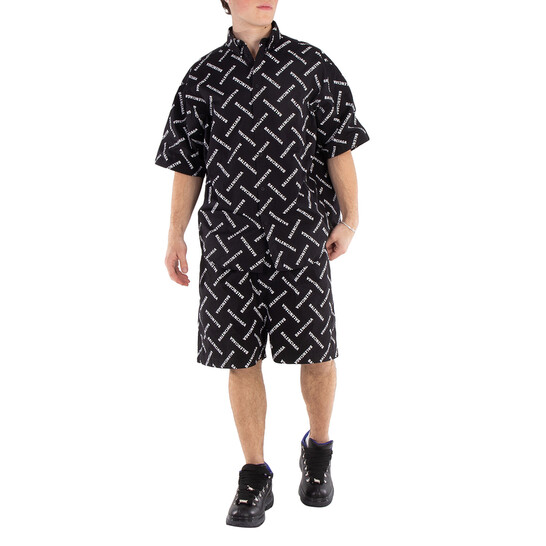 BALENCIAGA ロゴプリントショートパンツ　719975 TPLA4 BALENCIAGA ロゴプリントショートパンツ 719975 TPLA4