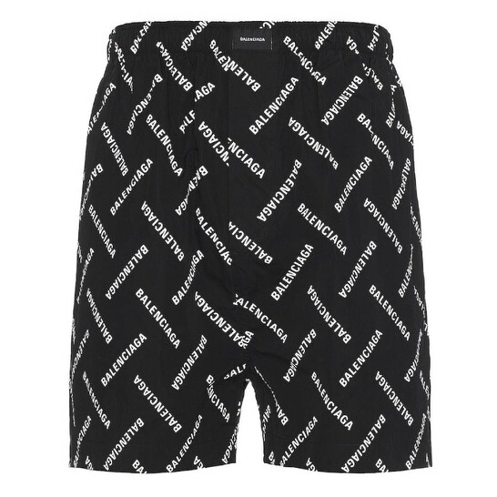 Balenciaga Men's Pyjama Logo-Print Short, Brand Size 44
