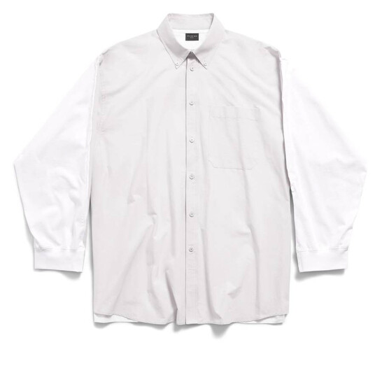 Balenciaga Oversized 3B Sports Icon Hybrid Shirt, Brand Size