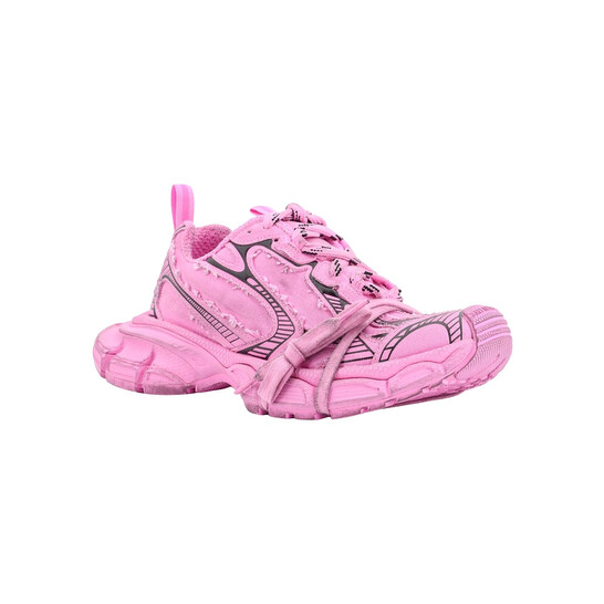 Balenciaga Pink 3XL Canvas Sneakers, Brand Size 38 ( US Size 8