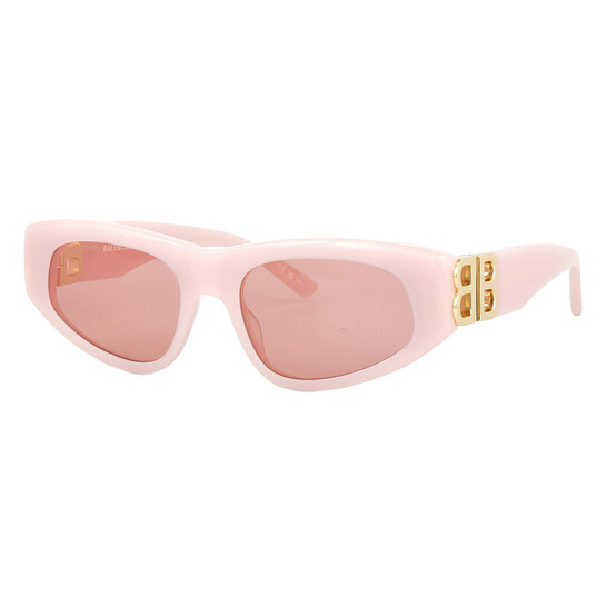 サングラス BALENCIAGA Woman Sunglasses Red BB0095S 016 BALENCIAGA Women Sunglasses BB0095S 016 Red Silver Grey