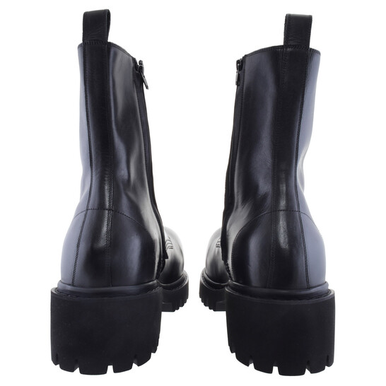 Balenciaga Minimalist Black Chunky Sole Boots With Rounded Toe - NWT Balenciaga Round Toe Stomper Leather Boots, Brand Size 41  main image 2