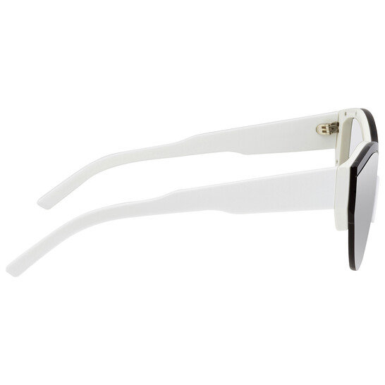 BALENCIAGA シルトフレムサンクラス BB0004S005 005 Balenciaga Silver Cat Eye Unisex Sunglasses BB0004S 005 99