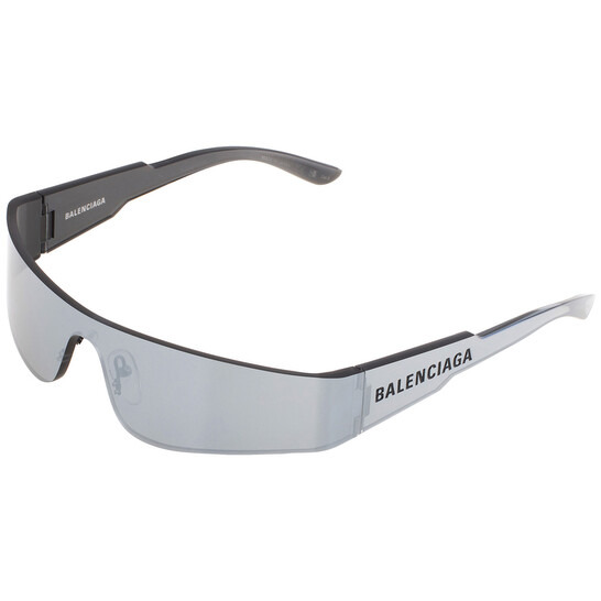 サングラス BALENCIAGA SILVER L SUNGLASSES Balenciaga BB0157S Sunglasses Silver Silver Mirrored 65mm