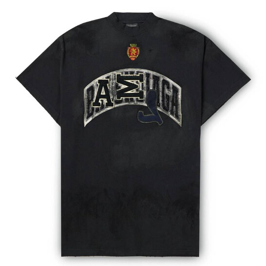 Tシャツ・カットソー Balenciaga  Slate Cotton T-Shirt Balenciaga T-shirt with logo | Women's Clothing | Vitkac