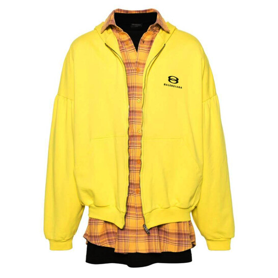 Balenciaga Unity Sports Icon Layered Zipped Hoodie, Brand