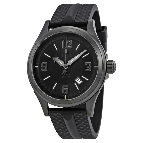Ball Fireman Racer Automatic Black Dial Men's Watch NM3098C-P1J-BK