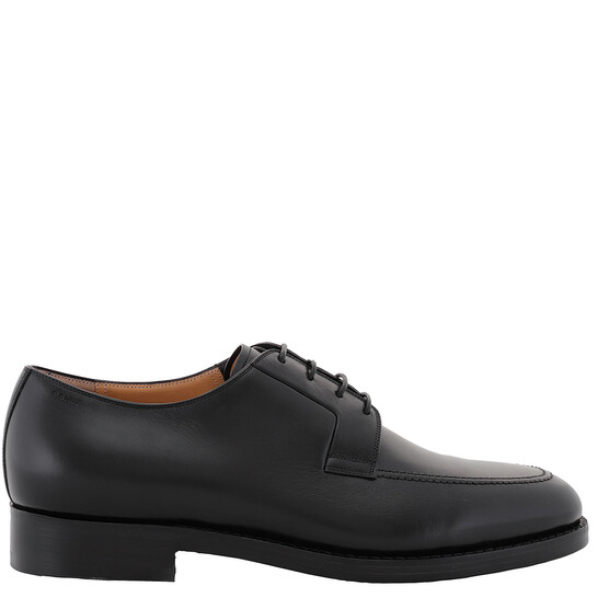 Bally Black Leather Schoenen Derby Shoes, Brand Size 9 ( US