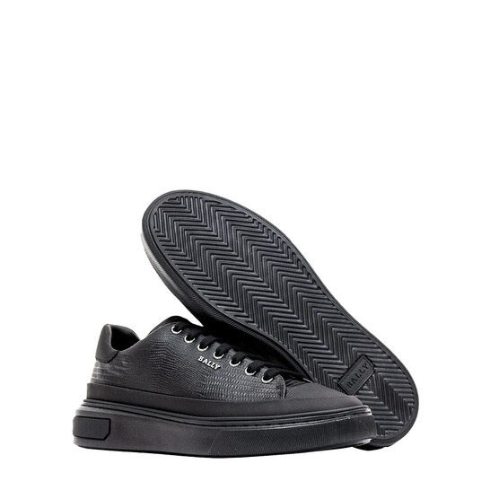 スニーカー BALLY Women Sneakers WK00CE BU006 U901 Black Bally Black Maily Calf Embossed Low-Top Sneakers, Brand Size