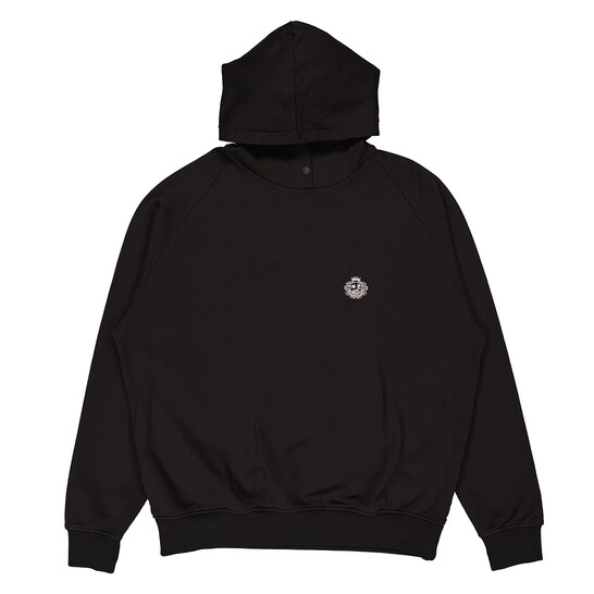 Bally Black St. Moritz Graphic Print Cotton Hoodie, Size X