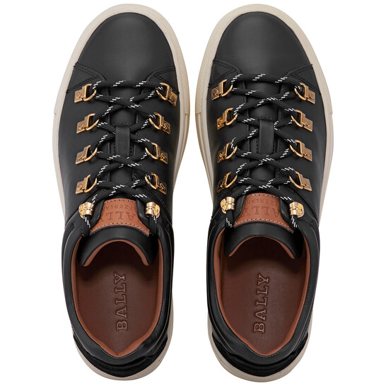 直営店☆BALLY☆SALE! Gary.O ロートップスニーカー/ BLACK Bally Ladies Heidy Black Calfskin Low-top Sneakers, Brand