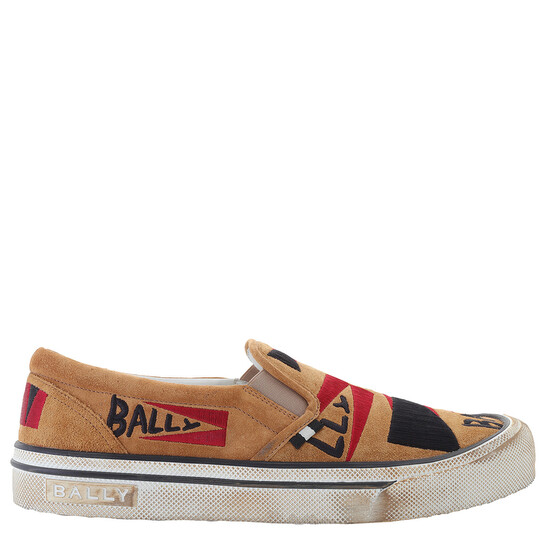 Bally Leory-Ric Ana Embroidered Slip-On Sneakers, Brand Size