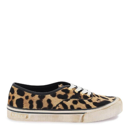 Bally Lyder Leopart Print Low-Top Sneakers, Brand Size 40
