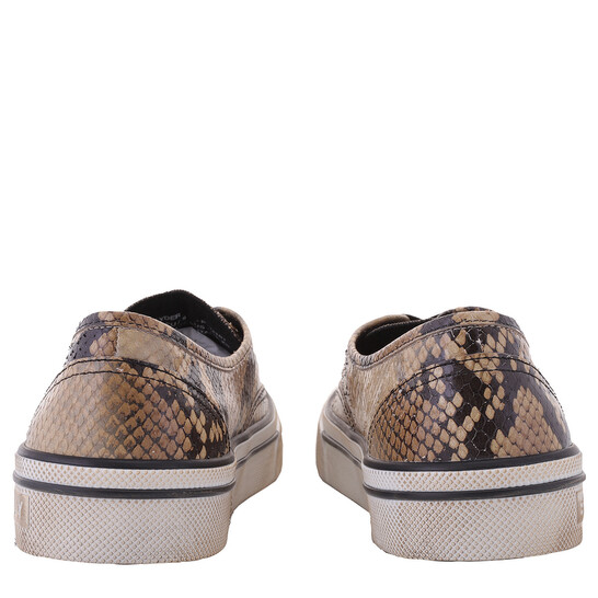 Bally Lyder Snakeskin-Effect Low-Top Sneakers, Brand Size 40  display picture 1