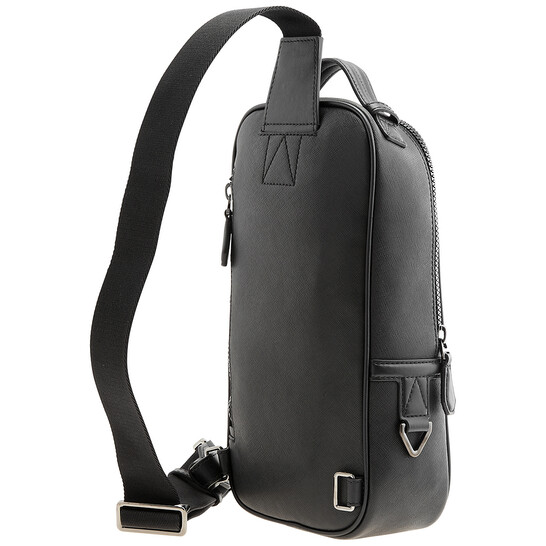Bally Men's Malikho Black Leather Sling Bag 6238773
