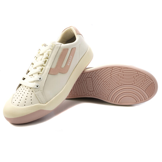 Bally New Competition White Leather Sneakers, Brand Size 39